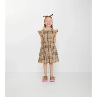 Vestido de algodón a cuadros