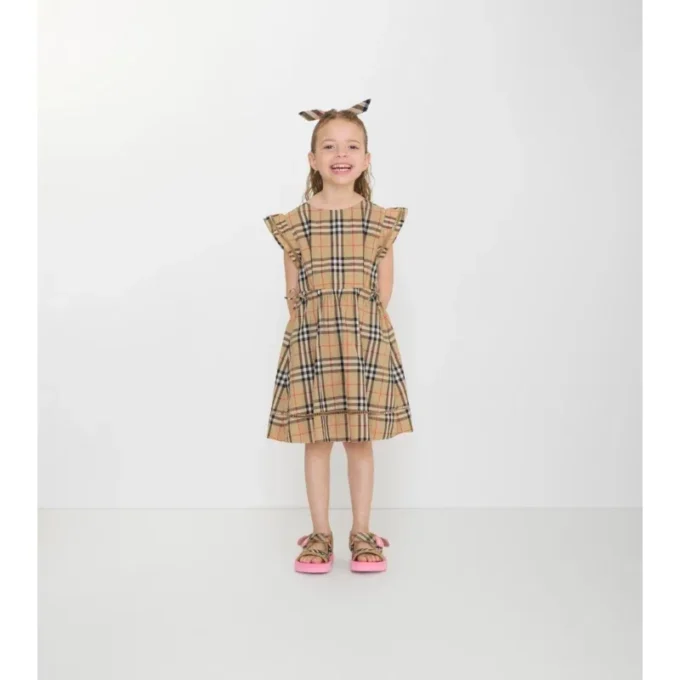 Vestido de algodón a cuadros