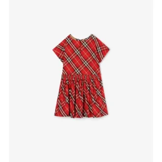 Vestido de algodón a cuadros