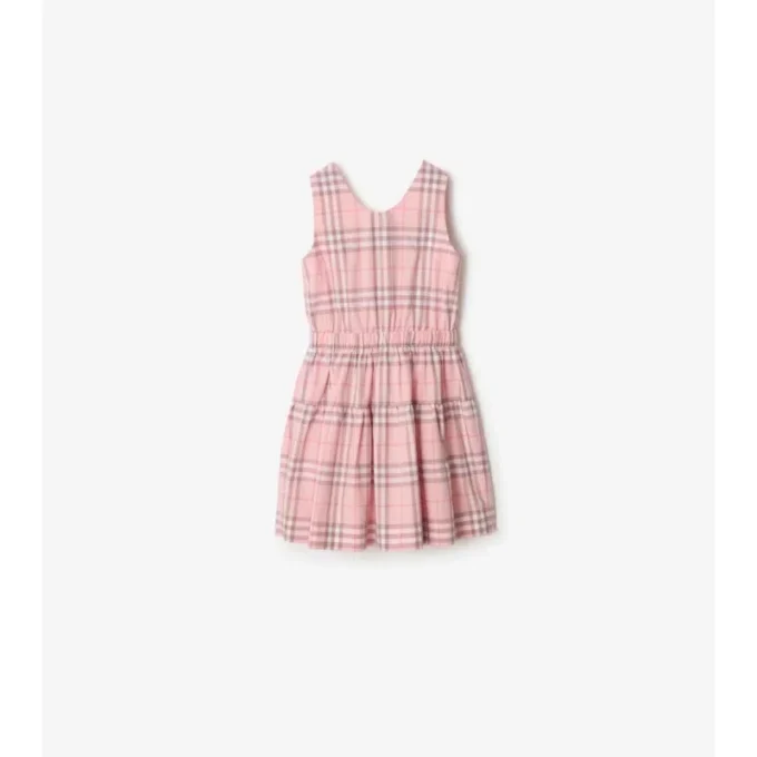 Vestido de algodón a cuadros