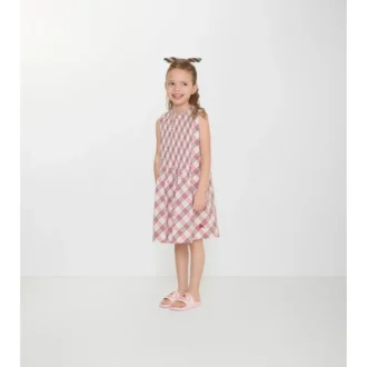 Vestido de algodón a cuadros