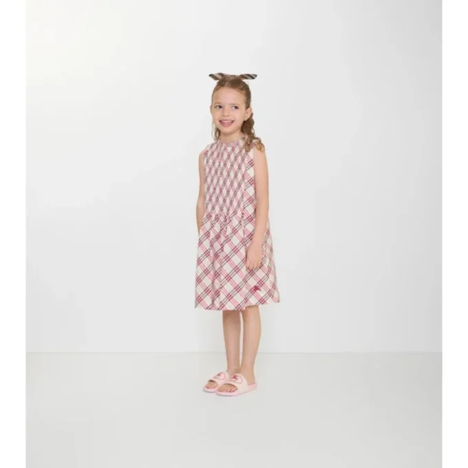 Vestido de algodón a cuadros