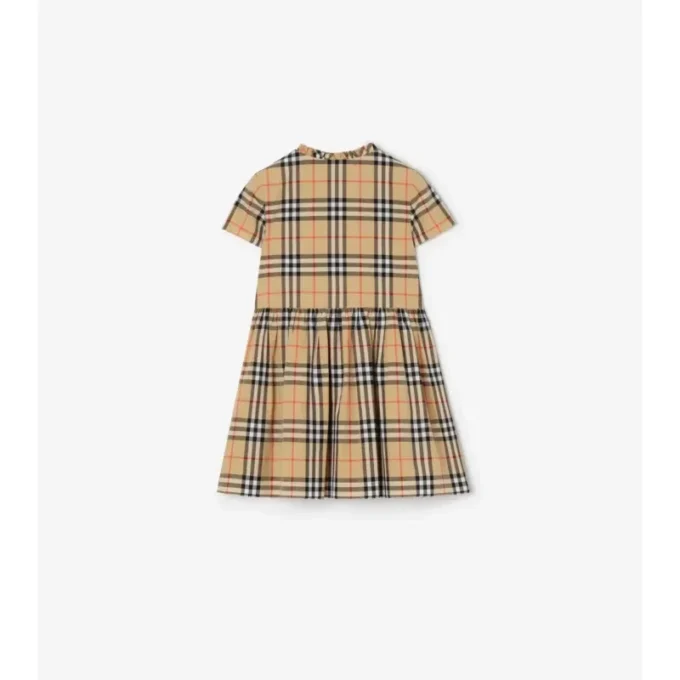 Vestido de algodón a cuadros