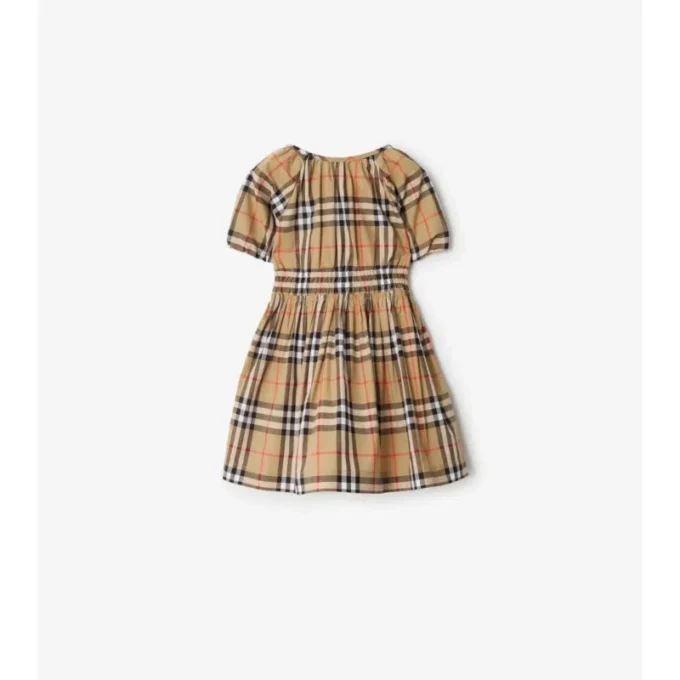 Vestido de algodón a cuadros