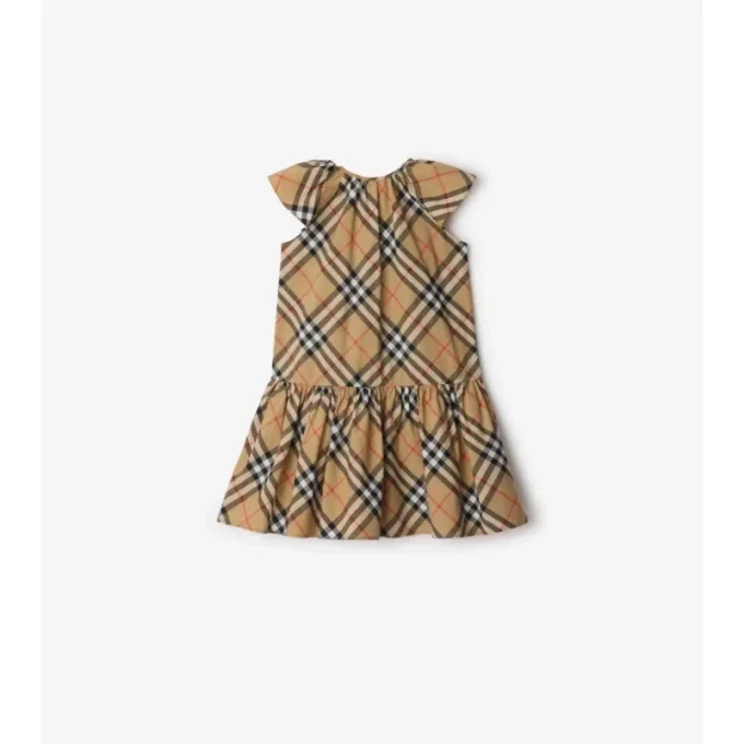 Vestido de algodón a cuadros
