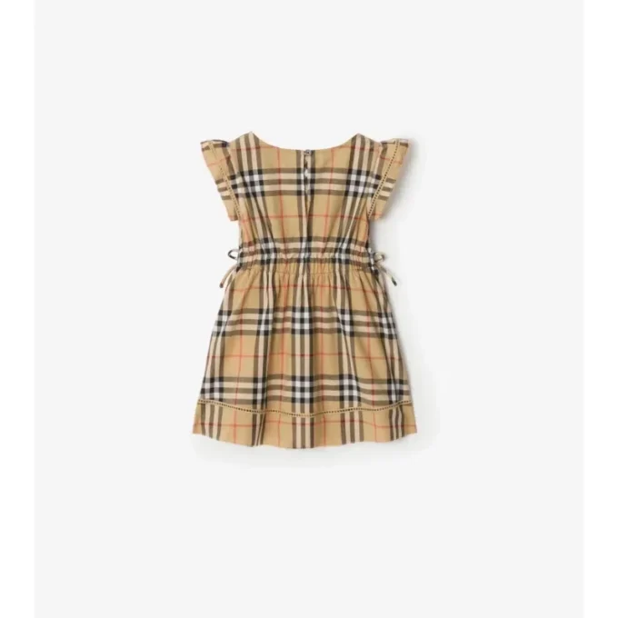 Vestido de algodón a cuadros