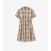 Vestido de algodón con estampado de cuadros