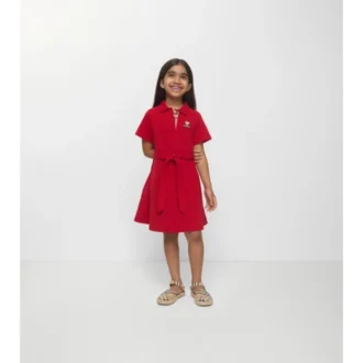 Vestido de camisa de algodón