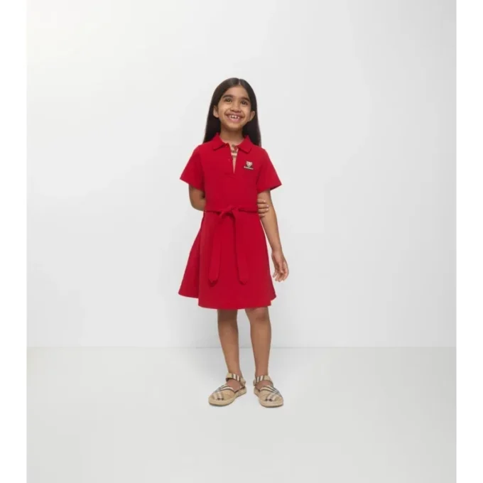 Vestido de camisa de algodón