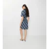Vestido de camisa de algodón a cuadros