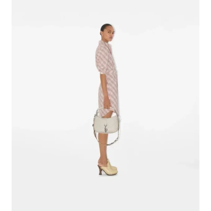 Vestido de camisa de algodón a cuadros