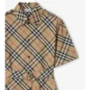 Vestido de camisa de algodón a cuadros