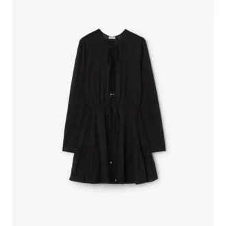 Vestido de gasa de algodón a cuadros