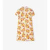 Vestido de mezcla de algodón con estampado floral