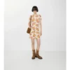 Vestido de mezcla de algodón con estampado floral
