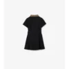 Vestido polo de algodón con cuello a cuadros