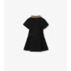 Vestido polo de algodón con cuello a cuadros