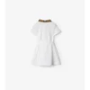 Vestido polo de algodón con cuello a cuadros