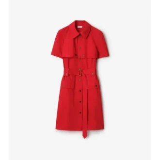 Vestido tipo gabardina de lana