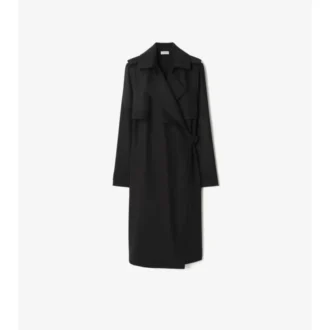 Vestido tipo gabardina de lana