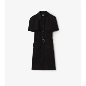 Vestido tipo gabardina de lana