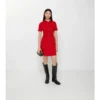 Vestido tipo gabardina de lana