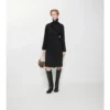 Vestido tipo gabardina de lana
