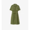 Vestido tipo gabardina de popelín de algodón