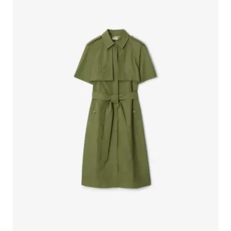 Vestido tipo gabardina de popelín de algodón