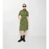 Vestido tipo gabardina de popelín de algodón