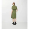 Vestido tipo gabardina de popelín de algodón