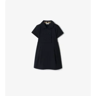 Vestido trench de algodón