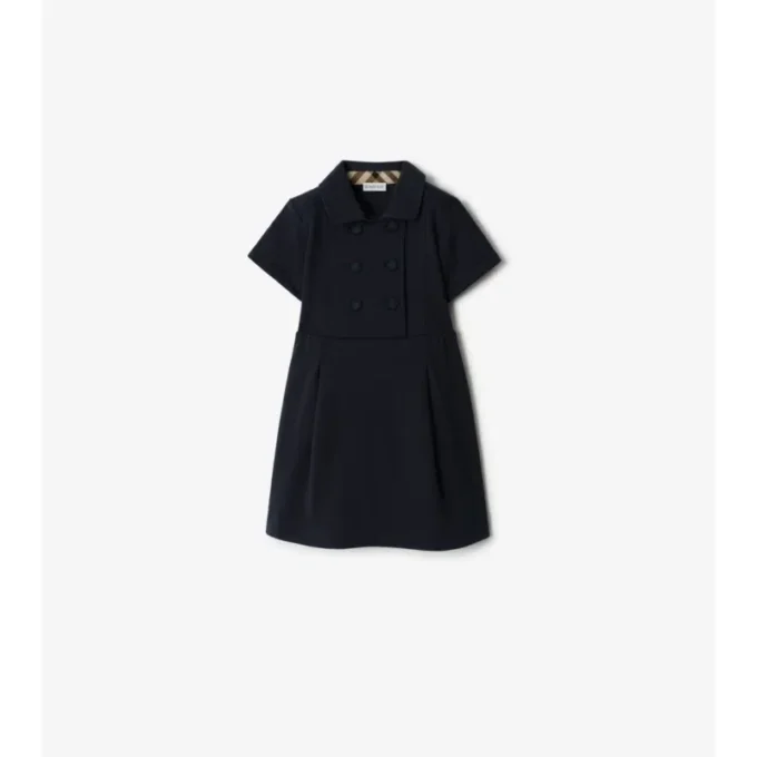 Vestido trench de algodón