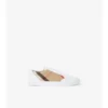 Zapatillas con estampado de cuadros y piel