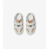 Zapatillas con estampado de cuadros y piel
