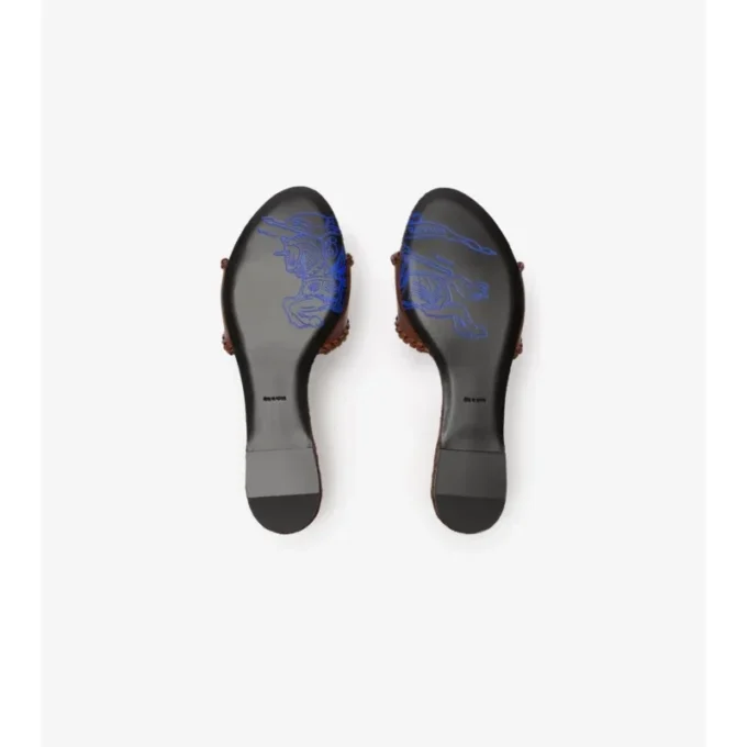 Zapatillas de cuero con sello Knight