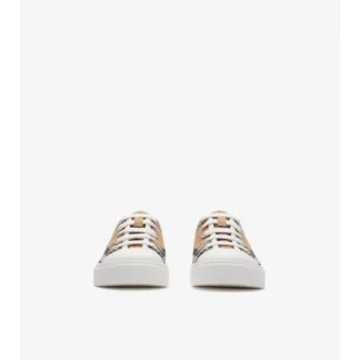 Zapatillas de lona de algodón con estampado de cuadros
