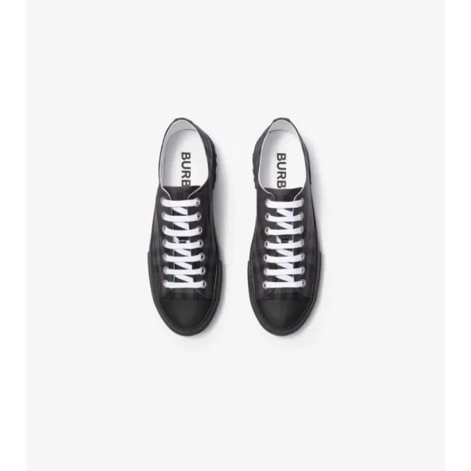 Zapatillas de mezcla de nailon con estampado de cuadros