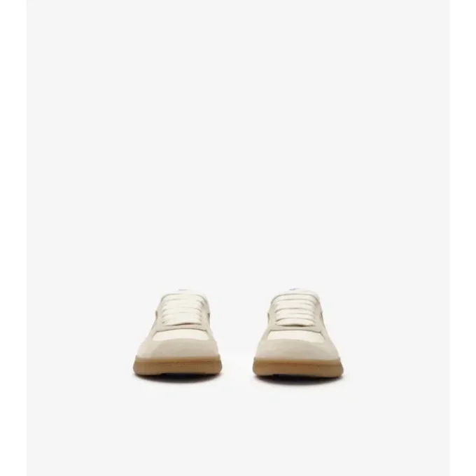 Zapatillas Terrace de piel, ante y estampado de cuadros 
