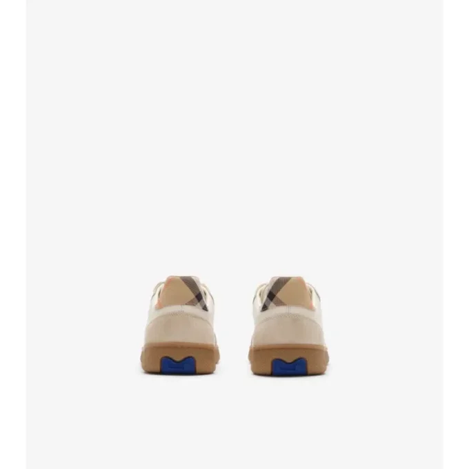 Zapatillas Terrace de piel, ante y estampado de cuadros
