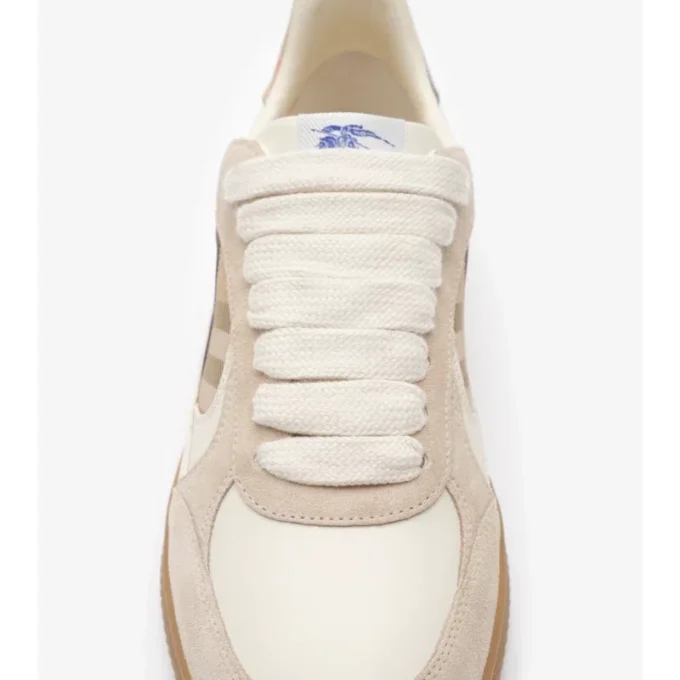 Zapatillas Terrace de piel, ante y estampado de cuadros