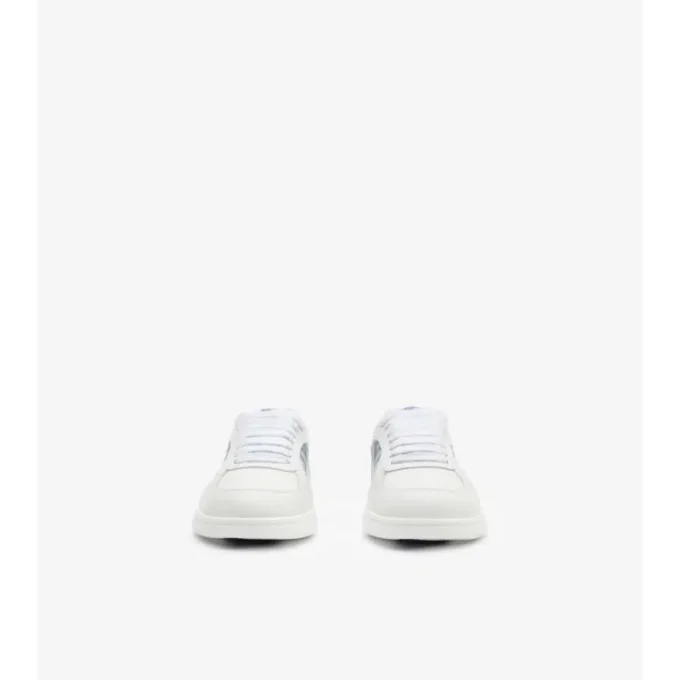 Zapatillas Terrace de piel y estampado de cuadros 