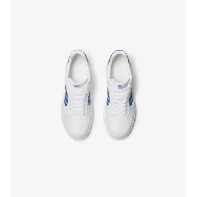 Zapatillas Terrace de piel y estampado de cuadros 