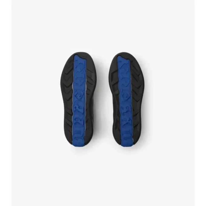 Zapatillas Terrace de piel y estampado de cuadros 