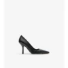 Zapatos de salón altos Dame de piel con estampado de cuadros