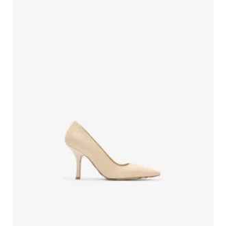 Zapatos de salón altos Dame de piel con estampado de cuadros